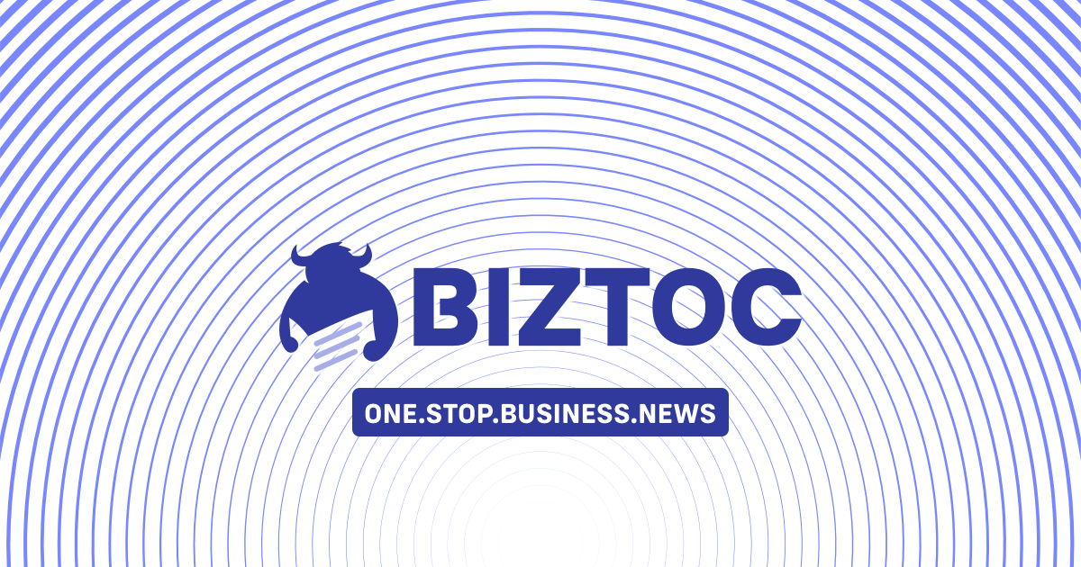 BIZTOC logo featuring a blue stylized bull holding a document, with the slogan "ONE.STOP.BUSINESS.NEWS."